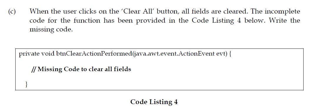 Solved PLEASE HELP ON BELOW QUESTION IN JAVA ON | Chegg.com