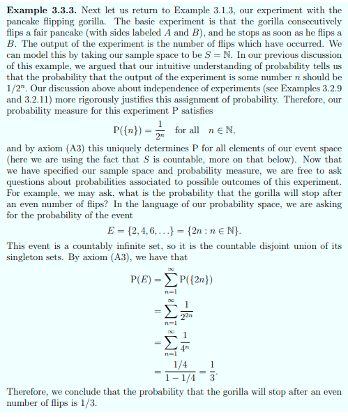 Solved Exercise 3.20. Consider the probability space from | Chegg.com