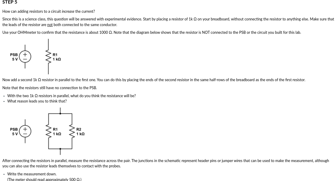 Solved How can adding resistors to a circuit increase the