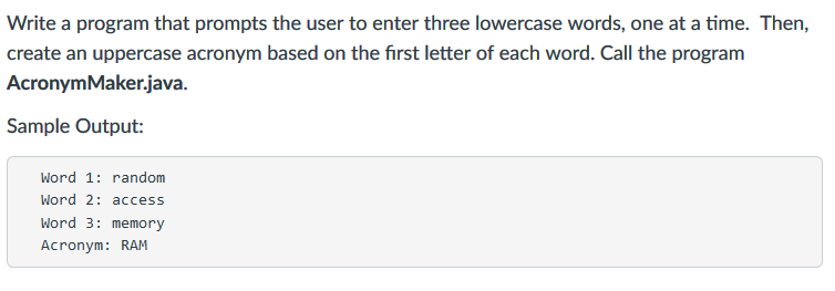 Solved Write a program that prompts the user to enter three | Chegg.com