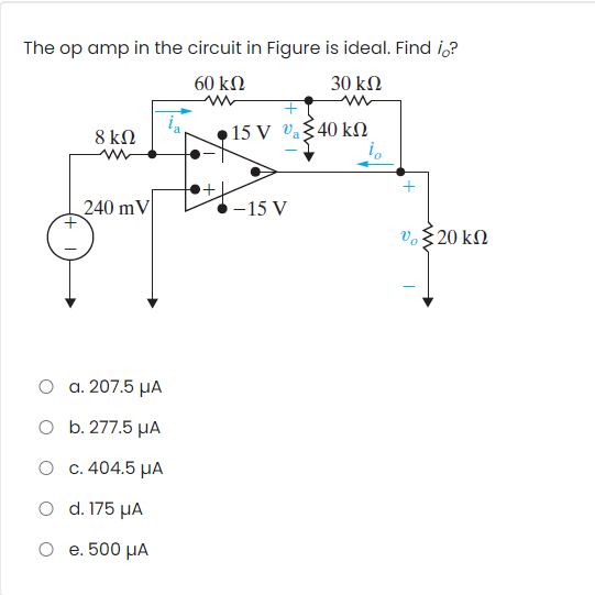 Solved The op amp in the circuit in Figure is ideal. Find 1? | Chegg.com