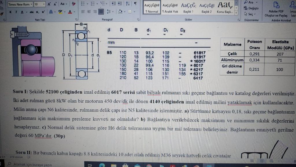 Solved In the figure, tight fit connection and catalog | Chegg.com