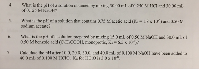 ph of solution obtained by mixing 20 ml of 0.2m h2so4