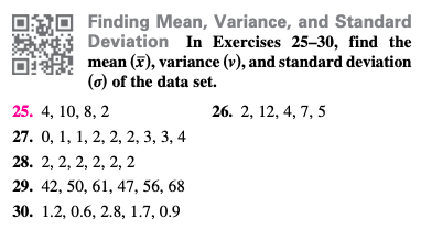 Solved Finding Mean, Variance, and Standard Deviation In | Chegg.com