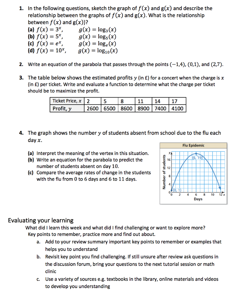 1 In The Following Questions Sketch The Graph Of Chegg Com