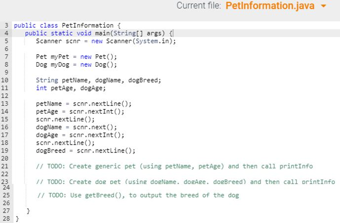 Solved public class Puppy\{ String name; public Puppy()\{