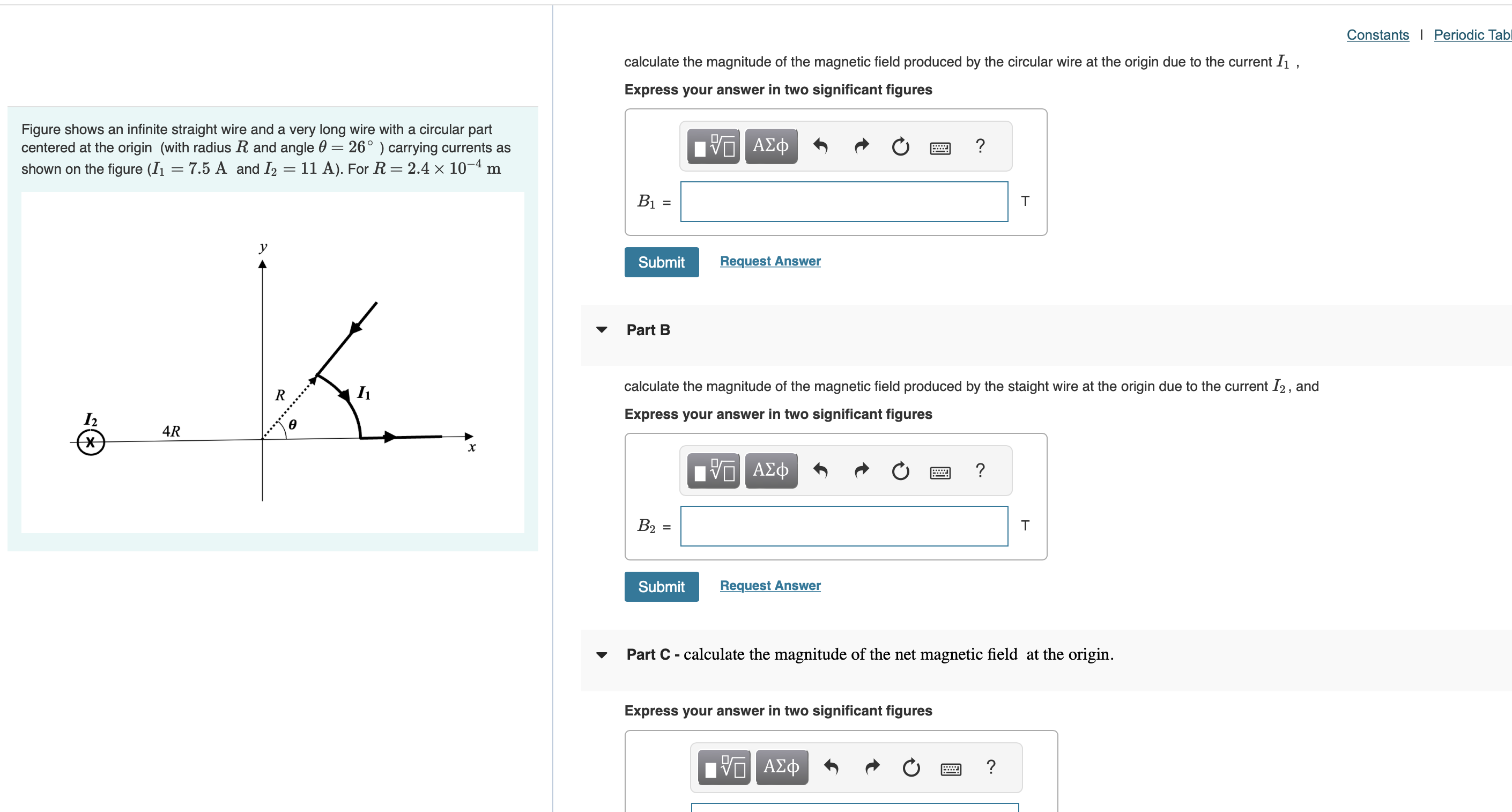 Calculate The Magnitude Of The Magnetic Field | Chegg.com