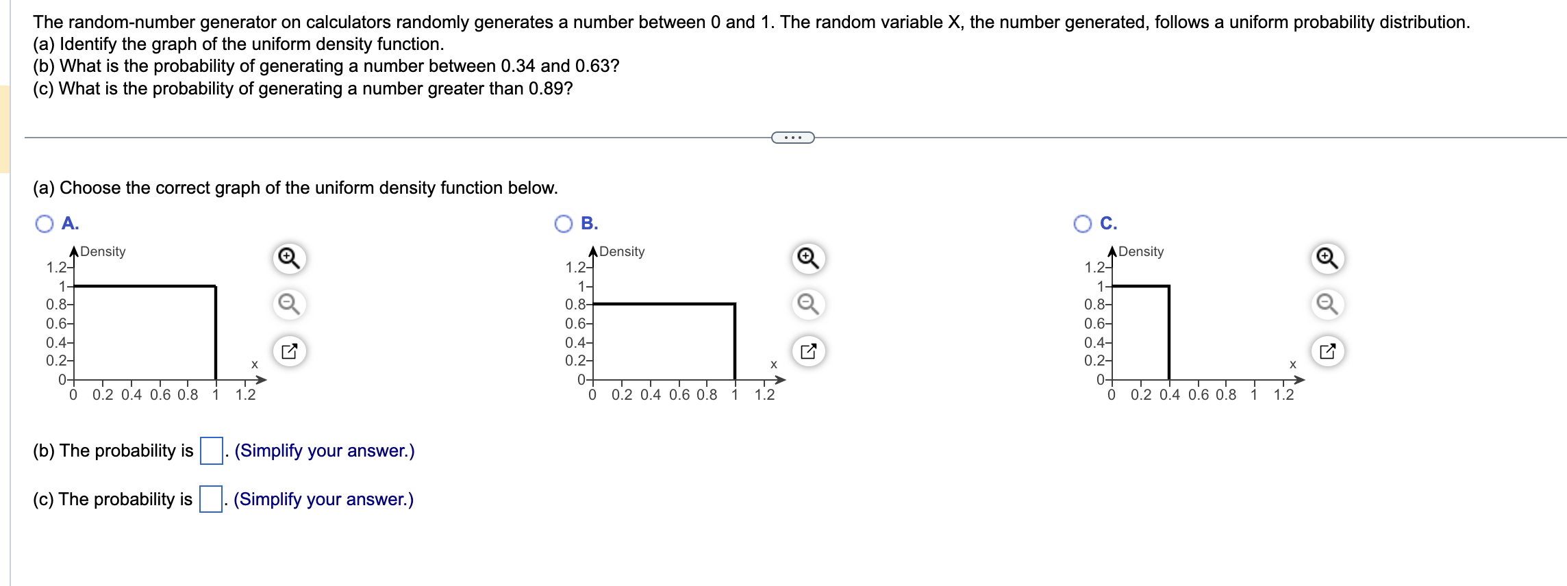 Solved The Random-number Generator On Calculators Randomly | Chegg.com