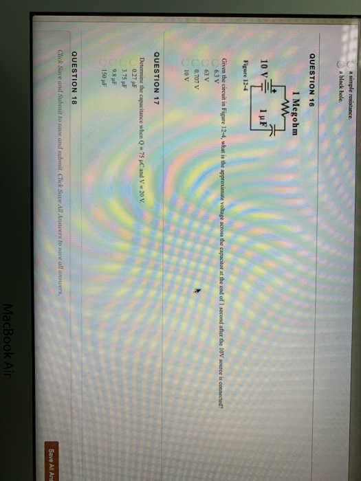 Solved Blackboard QUESTION 1 5 points 1ko 10V 10 ka 10 mH