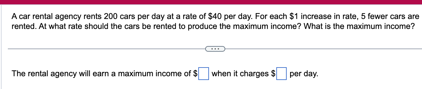 Solved A car rental agency rents - Phpo6Z0Af