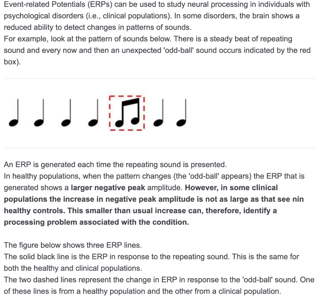 Solved Event-related Potentials (ERPs) Can Be Used To Study | Chegg.com