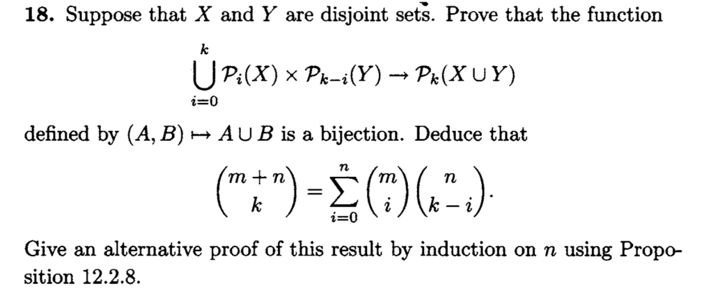 Solved 18. Suppose That X And Y Are Disjoint Sets. Prove | Chegg.com