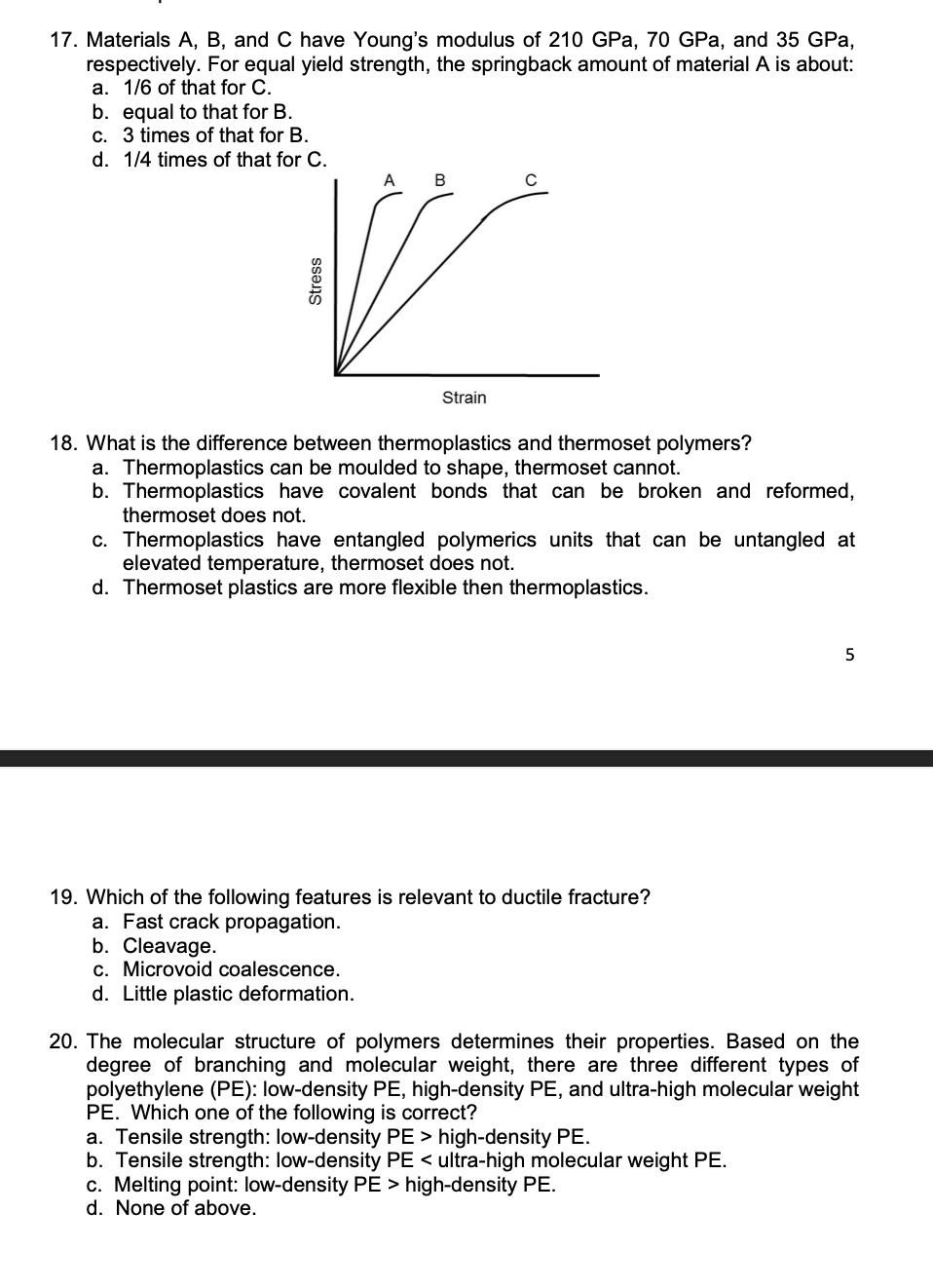 THERMOPLASTICS & THERMOSET