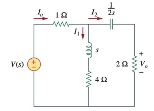 Solved Determine the transfer function H(s) = Vo(s)/Io(s) of | Chegg.com