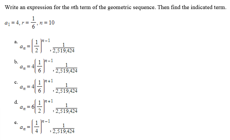 How to find the nth term of an arithmetic sequence picture