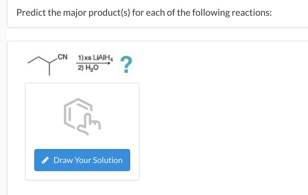 Solved Predict The Major Product(s) For Each Of The | Chegg.com