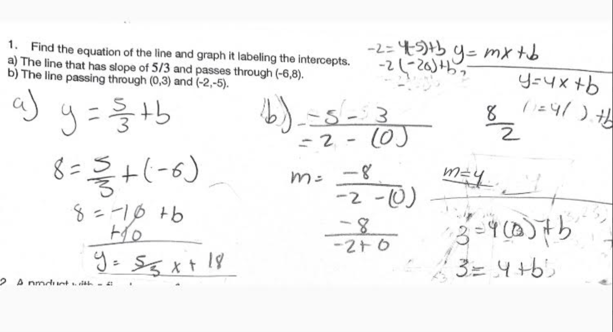 solved-1-find-the-equation-of-the-line-and-graph-it-chegg