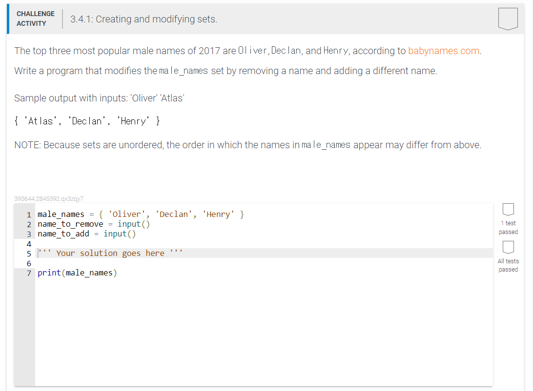 Solved \begin{tabular}{ll} CHALLENGEE \\ ACTIVITY