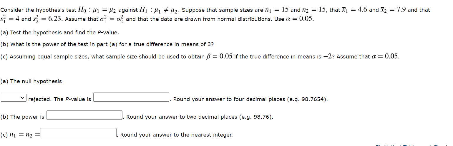 Solved Consider The Hypothesis Test Ho Mi H2 Against Chegg Com