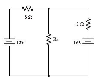 Solved M- 6 Ω 2Ω s RL 12V 16V. 6Ω 2 Ω 12V 16V. B | Chegg.com