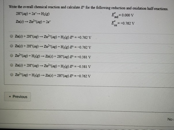 solved-write-the-overall-chemical-reaction-and-calculate-e-chegg