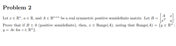 Solved Let \\( X \\in \\mathbb{R}^{n}, A \\in \\mathbb{R} | Chegg.com