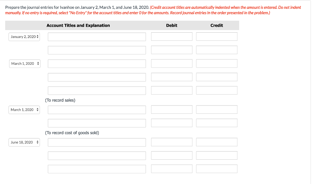 Solved Ivanhoe Company sells goods that cost 250,000 to