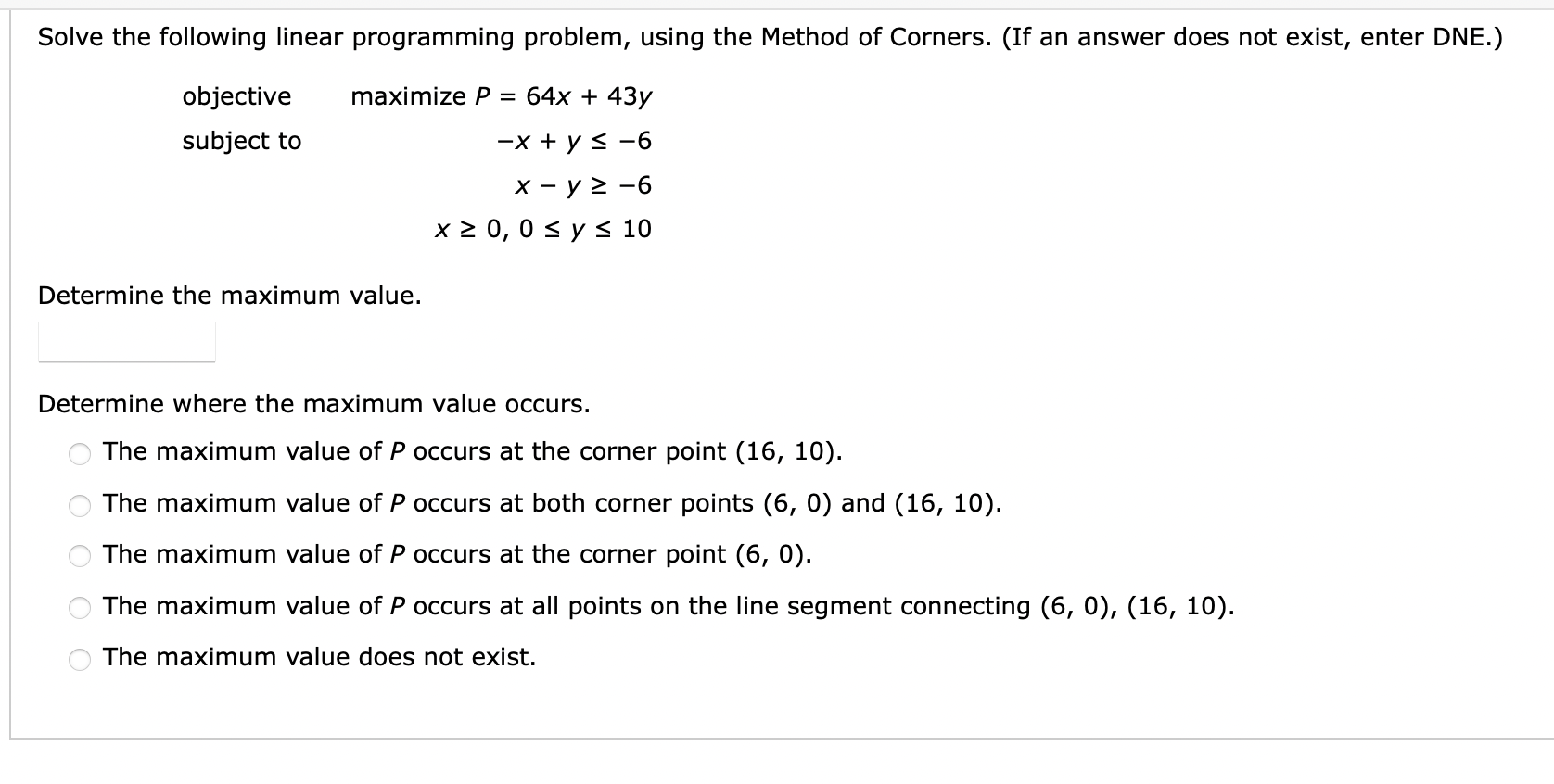 Solved Solve The Following Linear Programming Problem, Using | Chegg.com