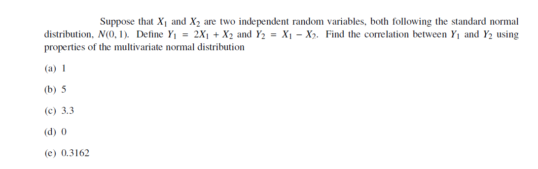 Solved Suppose that X1 and X2 are two independent random | Chegg.com