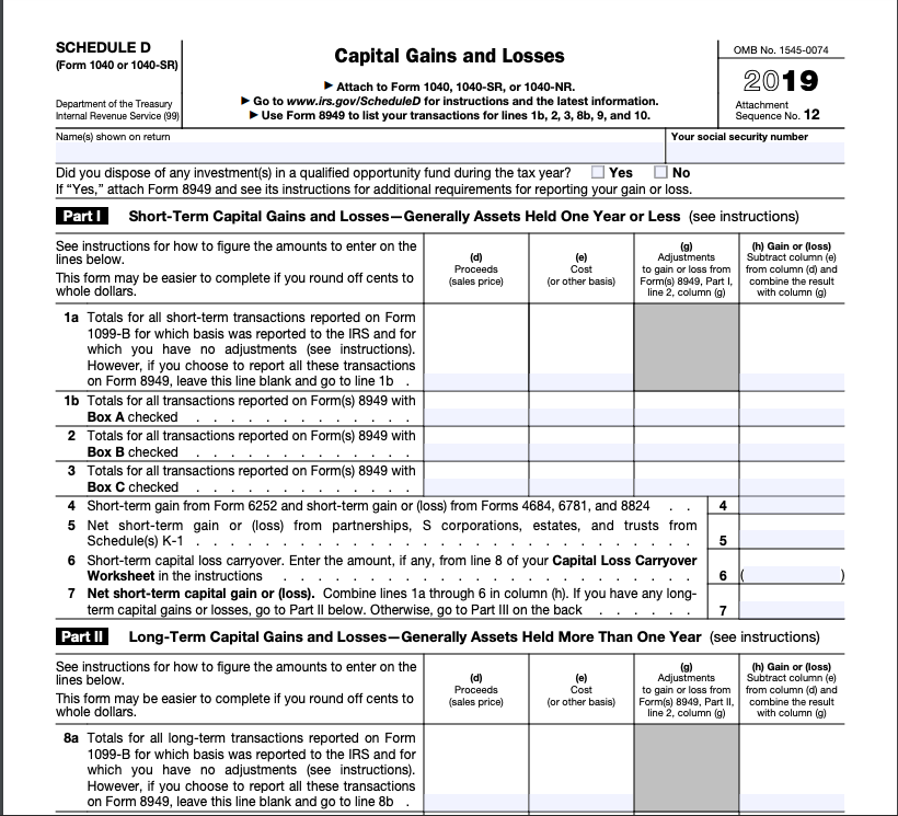 10++ Capital loss carryover worksheet 2019 info