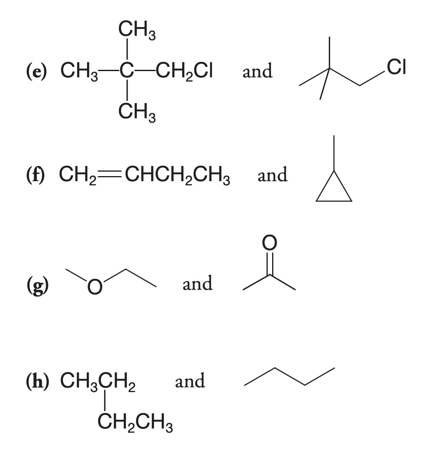 Solved 1.35 Consider each pair of structural formulas that | Chegg.com