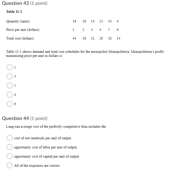 Solved Question 41 (1 point) All of the following are | Chegg.com