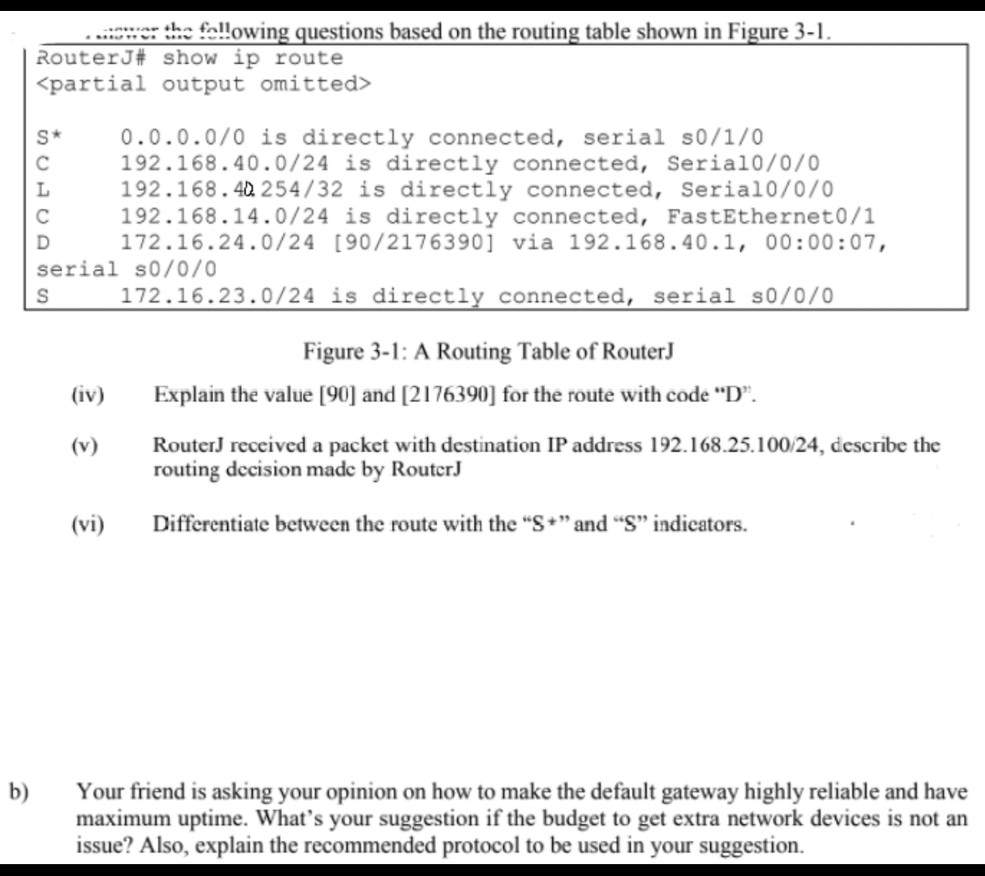 solved-mer-the-following-questions-based-on-the-routing-chegg