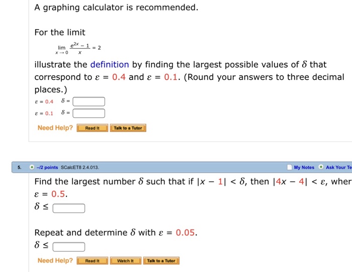 Solved A graphing calculator is For the limit