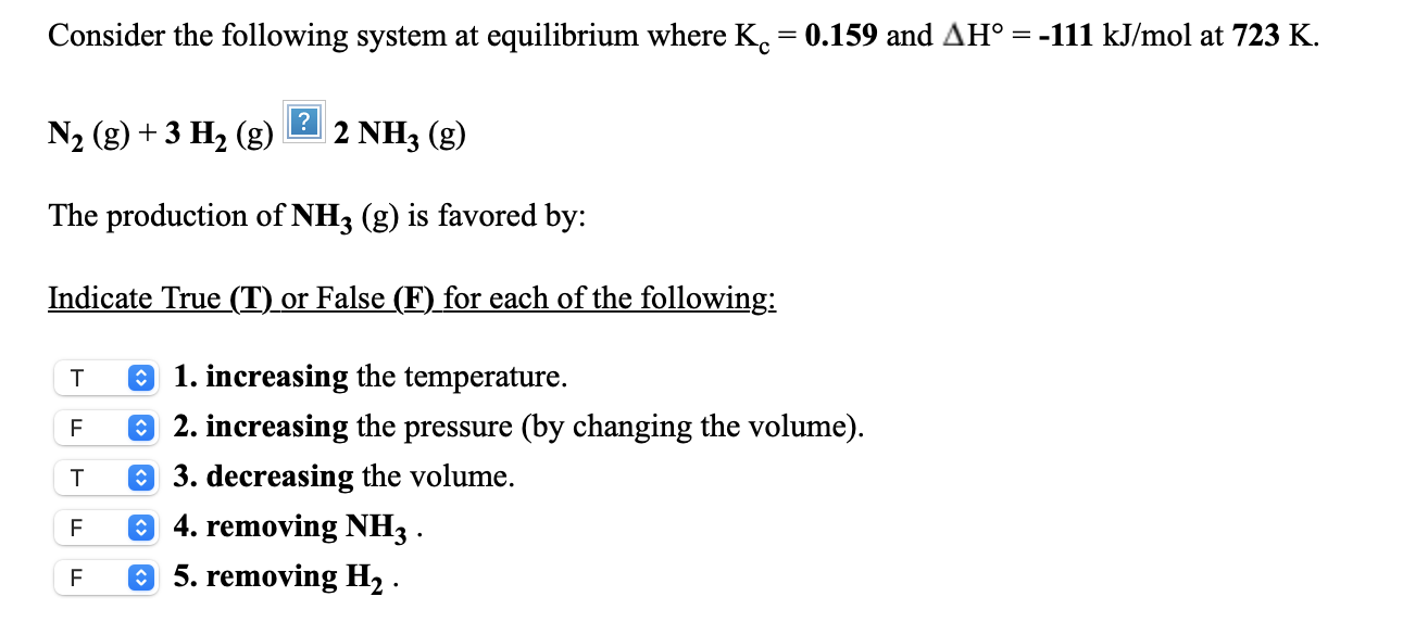 Solved Consider The Following System At Equilibrium Where K. | Chegg.com