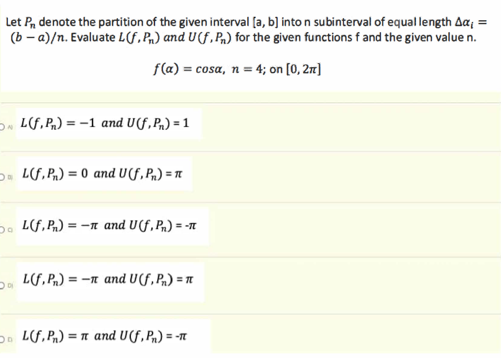 Solved Let Pr denote the partition of the given interval [a, | Chegg.com