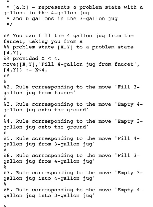 Solved Solve the famous water jug problem(4 gallon and 3