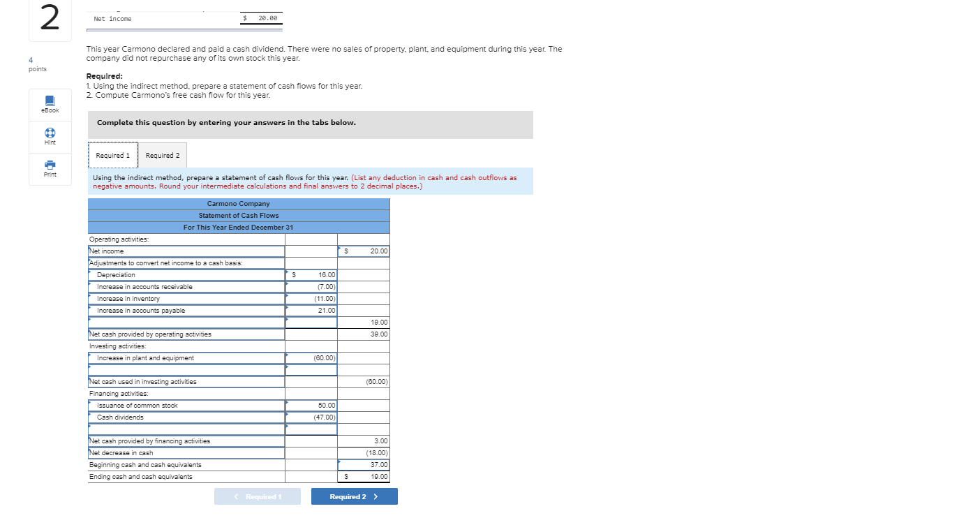 Solved Comparative financial statement data for Carmono | Chegg.com