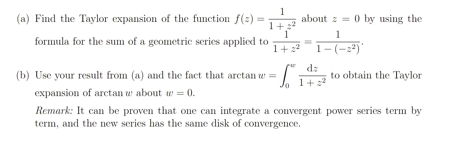 Solved A Find The Taylor Expansion Of The Function