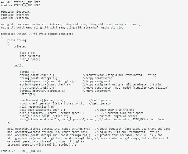 #ifndef STRING_H_INCLUDED #define STRING_H_INCLUDED | Chegg.com