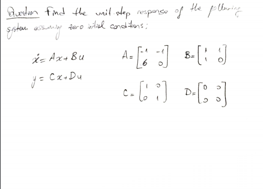 Assuming Zero Initial Conditions