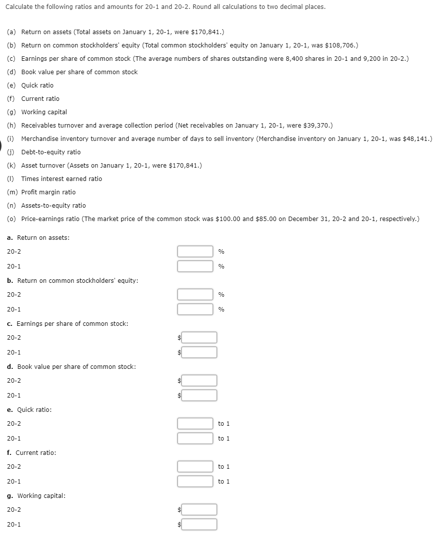 calculate-the-following-ratios-and-amounts-for-20-1-chegg