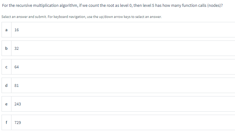 Solved For the recursive multiplication algorithm, if we | Chegg.com