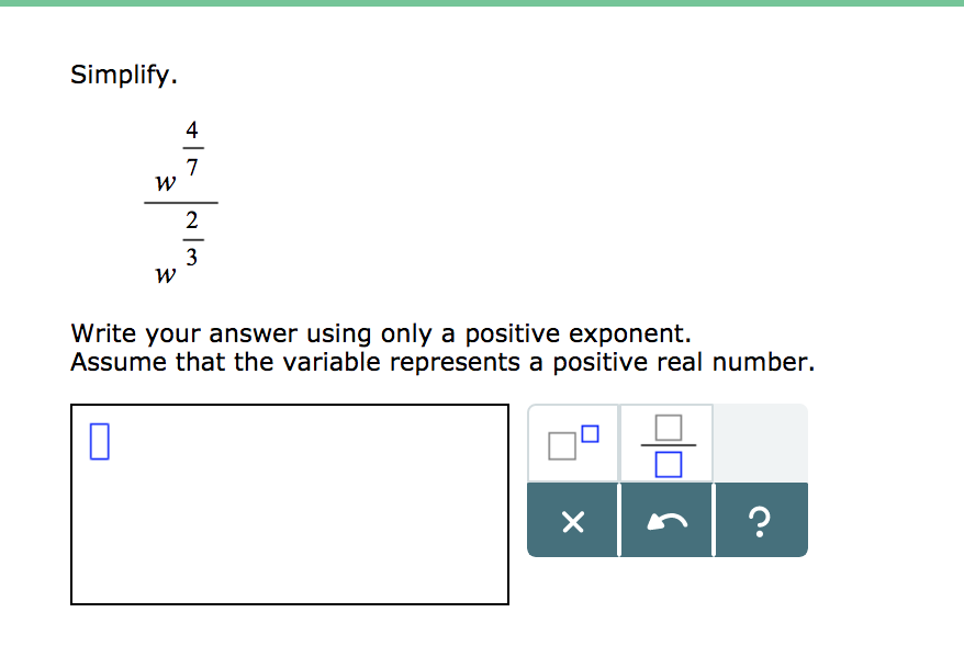 Solved Simpliíy 4 2 Write your answer using only a positive | Chegg.com