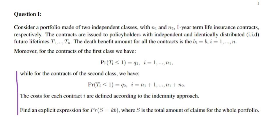 Solved Question 1: Consider A Portfolio Made Of Two | Chegg.com