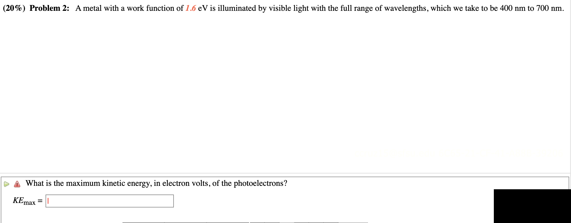 Solved What Is The Maximum Kinetic Energy In Electron Chegg Com   PhplsRLhI