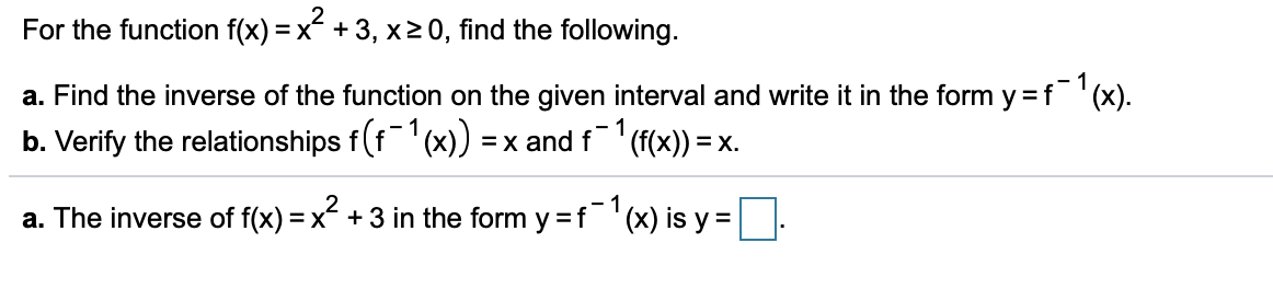 Solved For B> 0 With B# 1, What Are The Domain And Range Of | Chegg.com