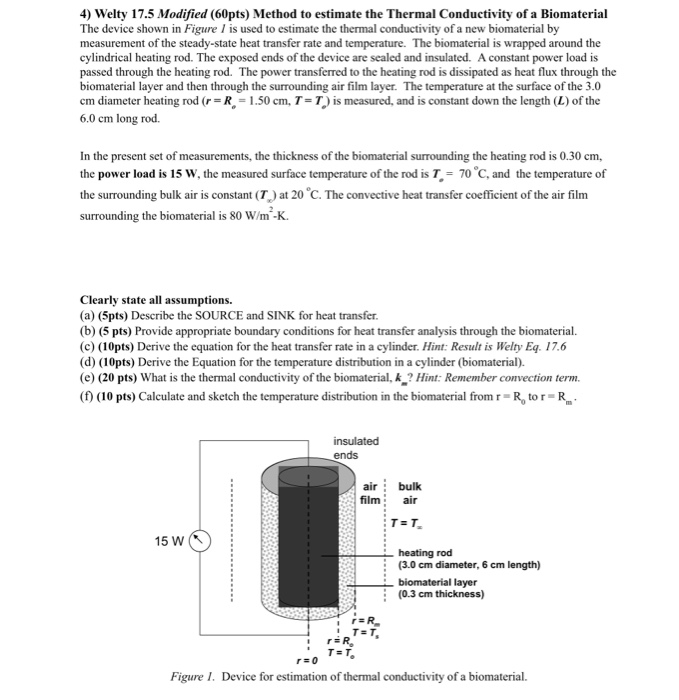 4) Welty 17.5 Modified (60pts) Method to estimate the | Chegg.com