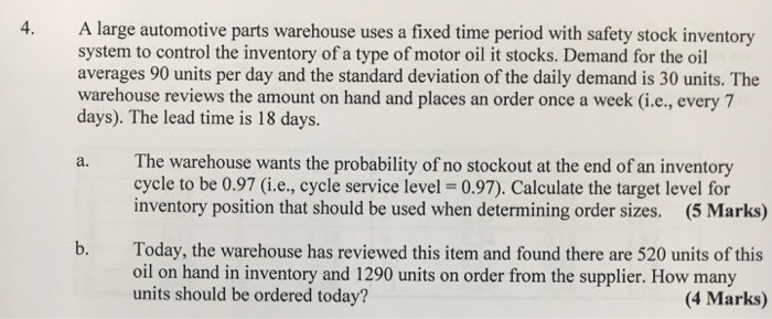 solved-4-a-large-automotive-parts-warehouse-uses-a-fixed-chegg