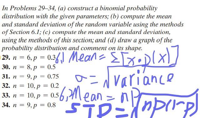 Solved In Problems 29–34, (a) construct a binomial | Chegg.com